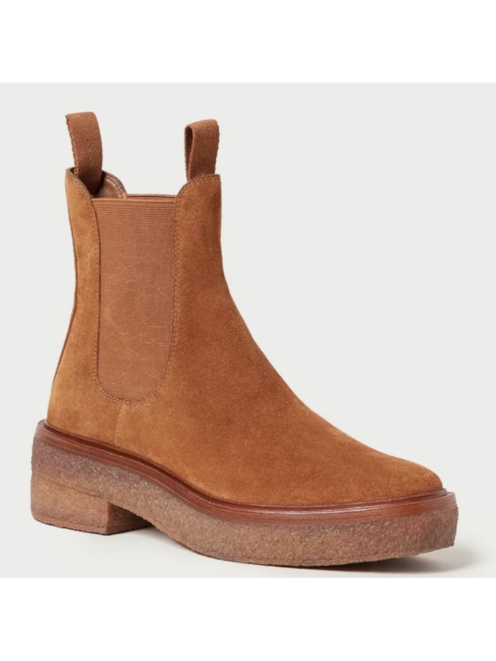 Loeffler Randall Raquel Pull-On Boots in cacao suede Chelsea